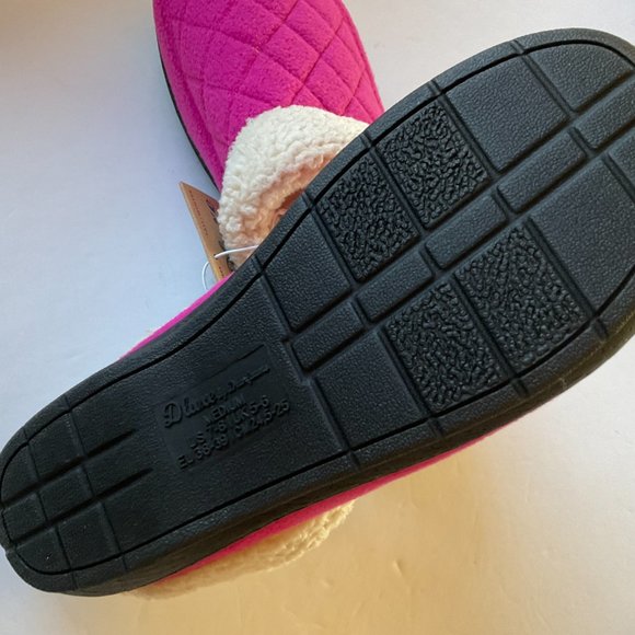 DEARFOAMS DELUXE Women's "Libby Quilted" Memory Foam Slippers NWT Size M 7-8 - Picture 4 of 6